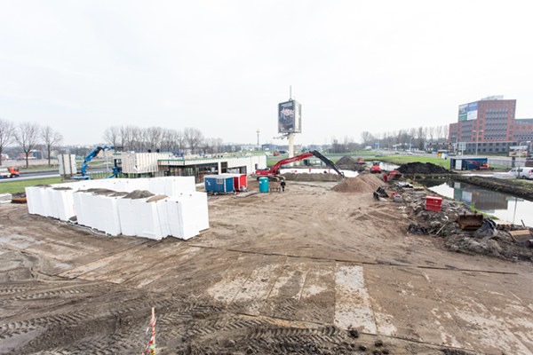 EPS fundering voor parkeerterrein en drive-in KFC Rijswijk