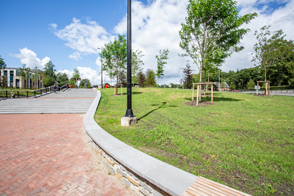 EPS constructie en groen op dak fietsenstalling station Driebergen-Zeist