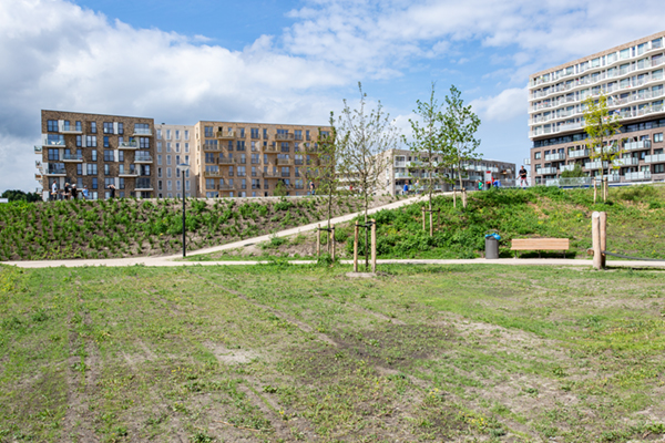 EPS constructie en gewapende grondconstructie voor skatepark amsterdam