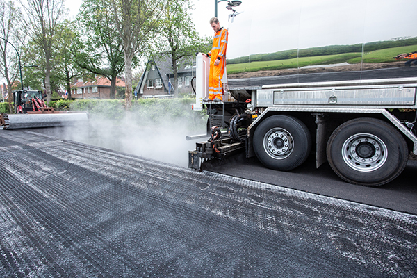 Tensar AX5-GN asfaltwapening in Wassenaar